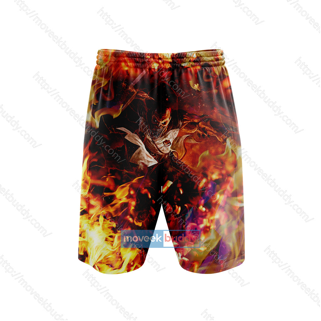 Mortal Kombat Baraka 3D Beach Shorts