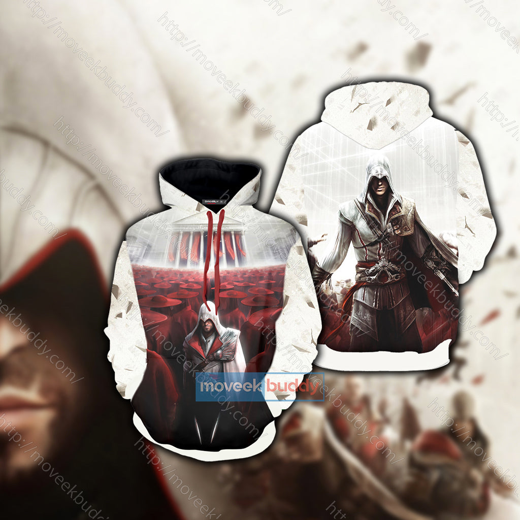 Assassin's Creed Brotherhood Ezio Auditore 3D T-shirt Hoodie S