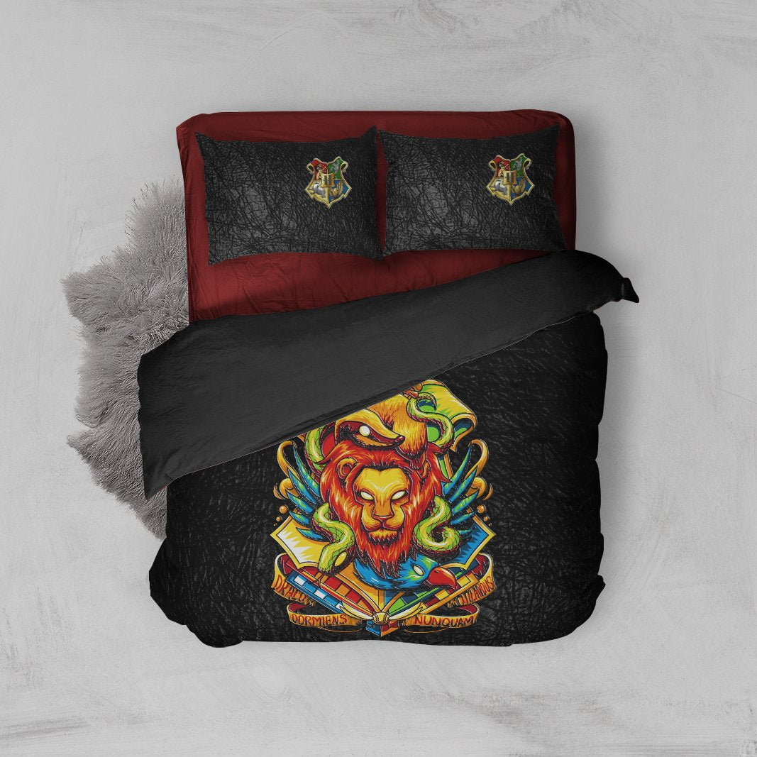 Hogwarts Logo Harry Potter Bed Set Twin (3PCS)