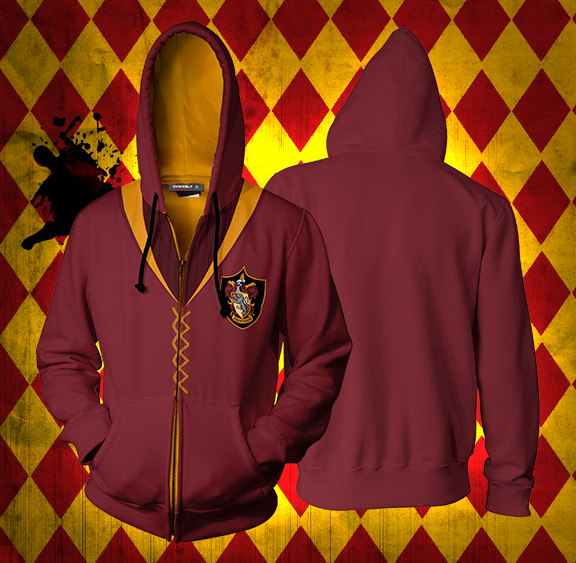 The Gryffindor Quidditch Team Harry Potter Zip Up Hoodie XS
