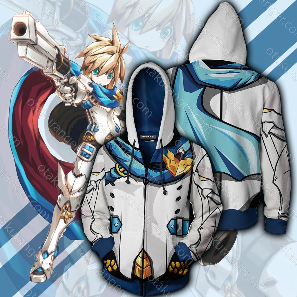 Elsword Chung DC Deadly Chaser Cosplay Zip Up Hoodie Jacket XS