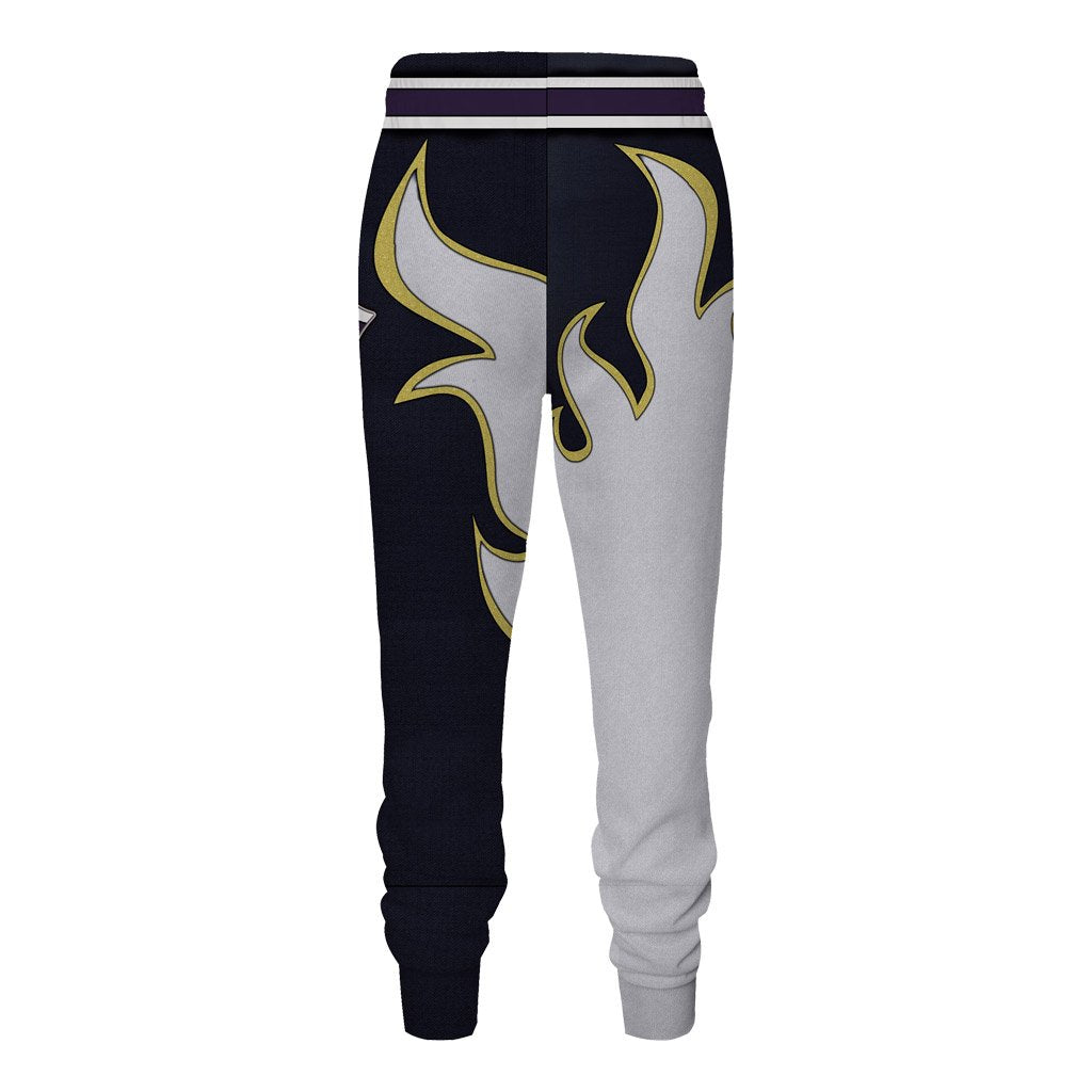 Tekken Jin Kazama White Flame Cosplay Jogging Pants