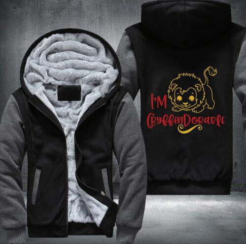 Harry Potter Winter Zip Hoodies Gryffindor