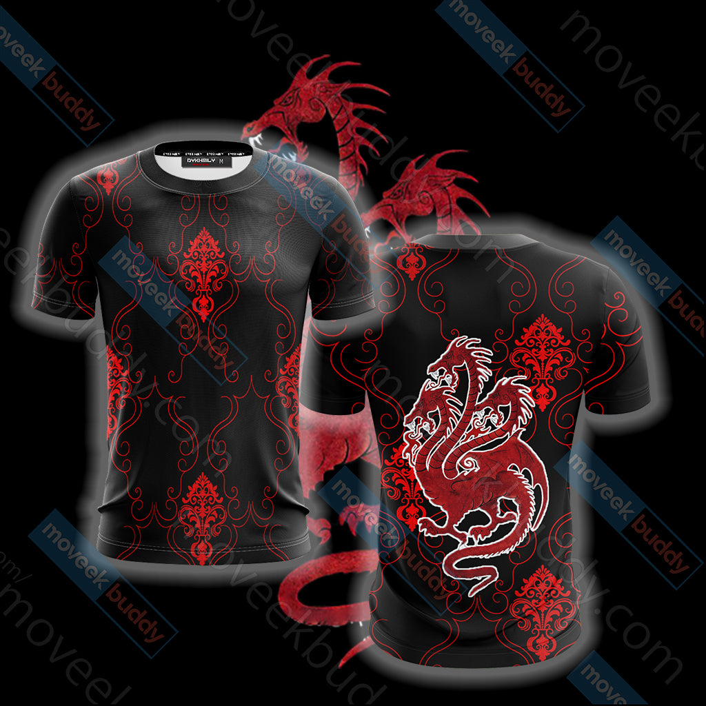 House Targaryen Dragon Game Of Thrones Unisex 3D T-shirt S
