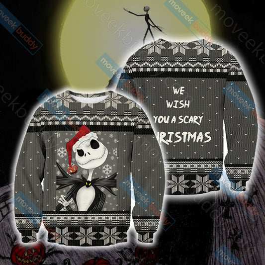 Nightmare Before Christmas - We wish you a scary christmas Unisex 3D Sweater S