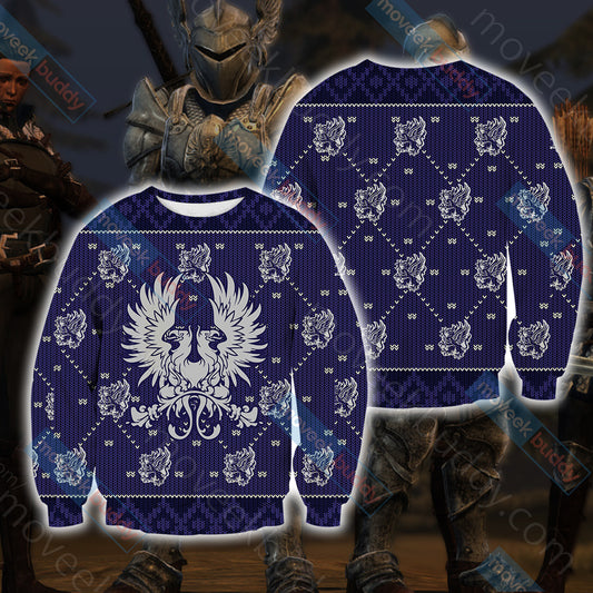 Dragon Age - Grey Wardens Unisex 3D Sweater S