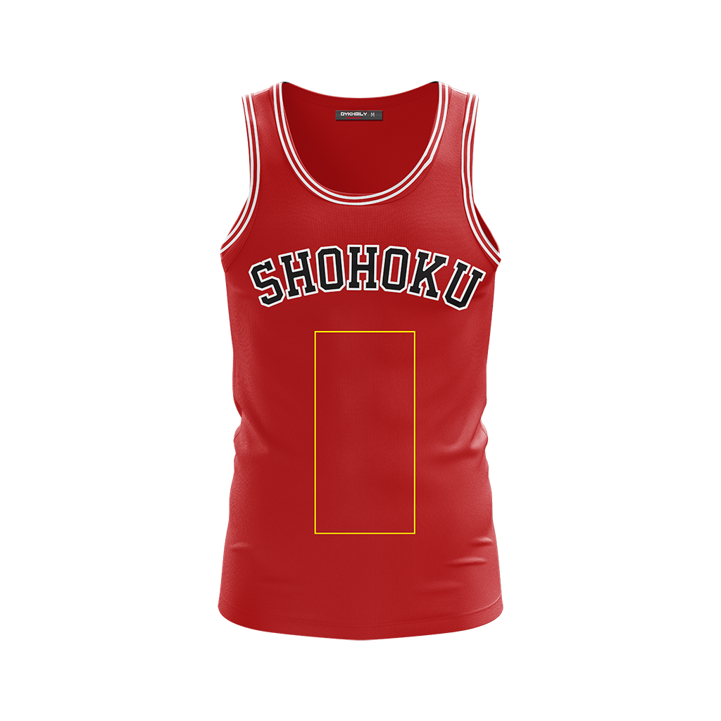 Slam Dunk Team Shohoku (Customized Name+Number) Cosplay 3D Tank Top