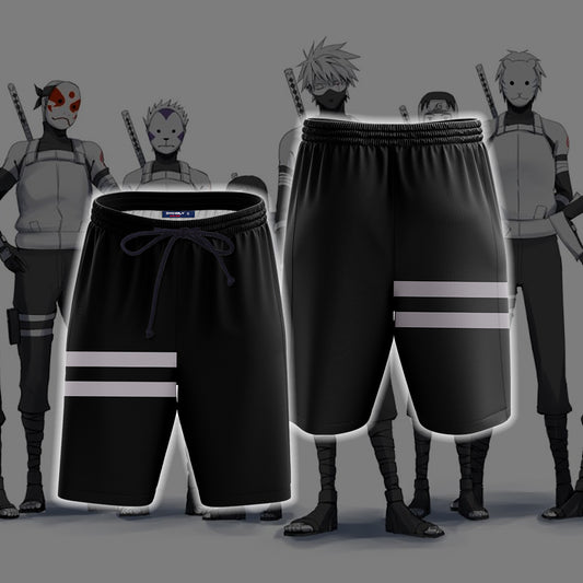 Naruto - Anbu Cosplay Beach Shorts S