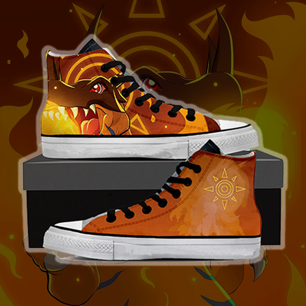 Digimon Greymon 3D High Top Shoes SIZE 29
