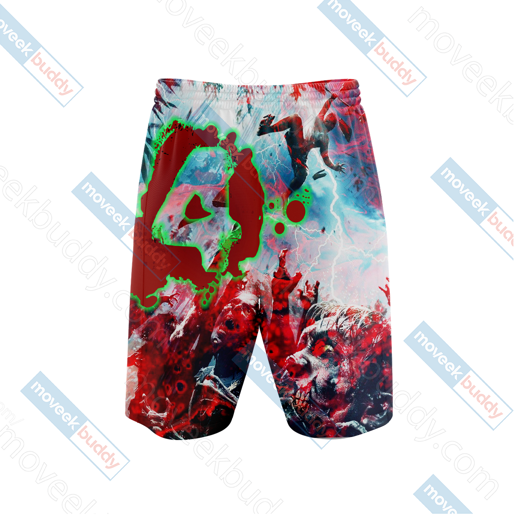 Left 4 Dead Symbol 3D Beach Shorts