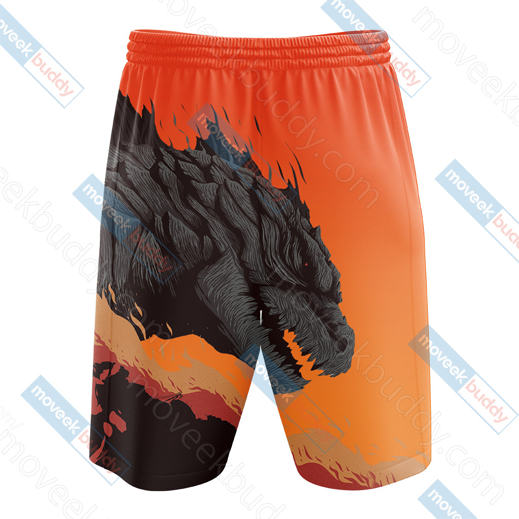 Godzilla King Of The Monsters Beach Shorts