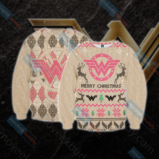 Wonderwoman Knitting Style Unisex 3D Sweater S