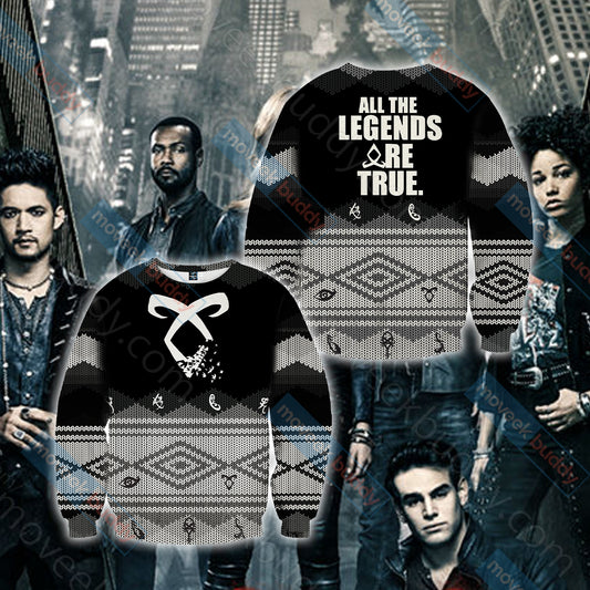 Shadowhunters All Legend Are True Unisex 3D Sweater S