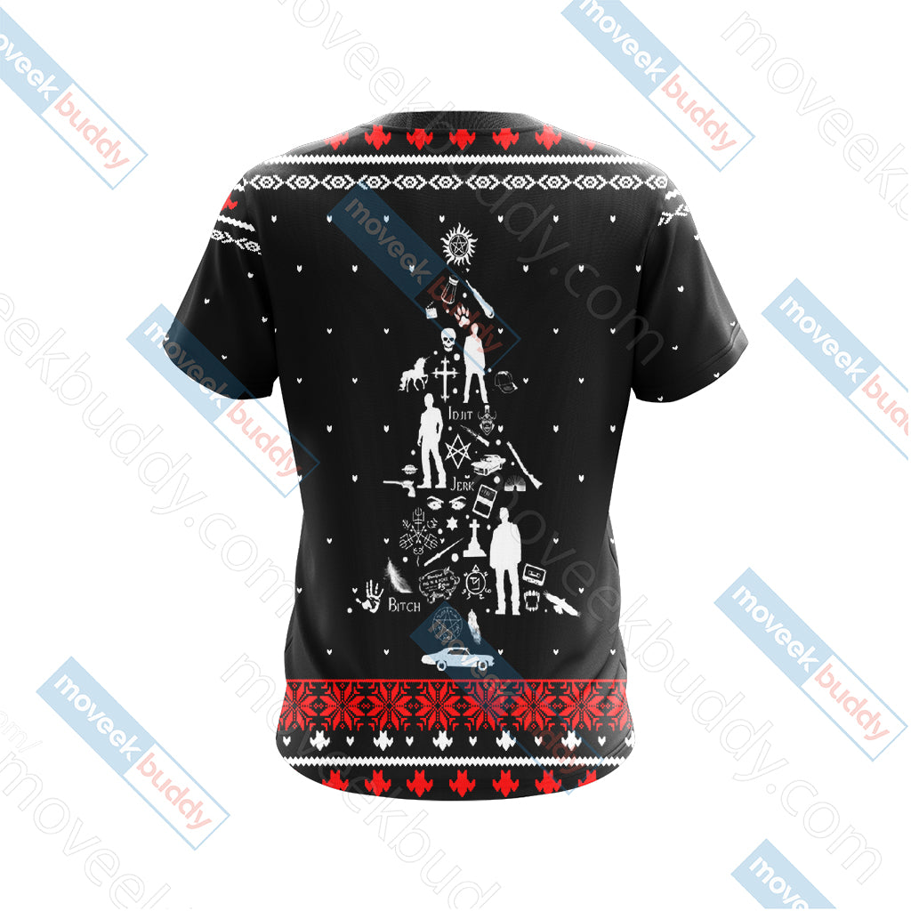 Supernatural Christmas Style Unisex 3D T-shirt
