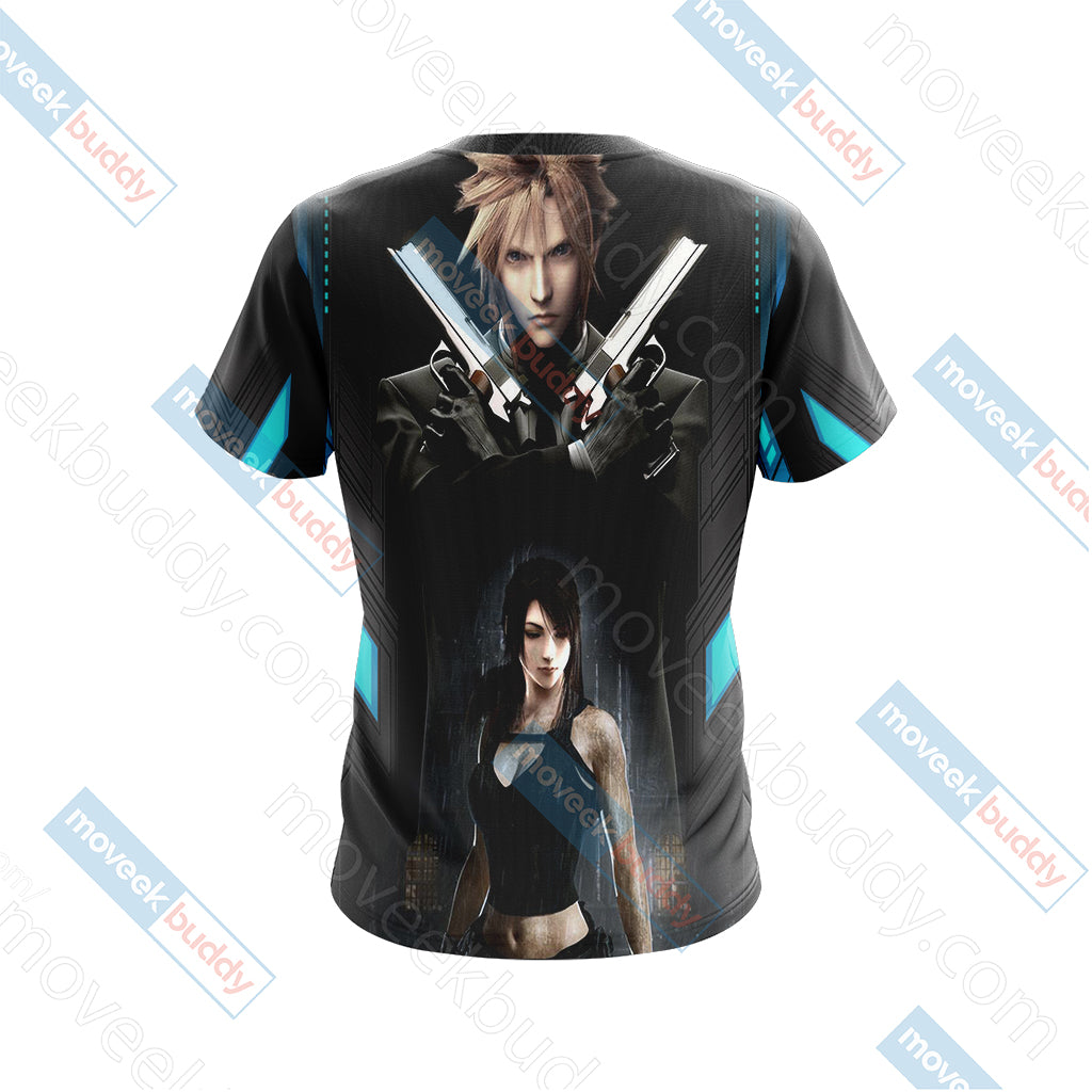 Final Fantasy - Cloud and Tifa Unisex 3D T-shirt