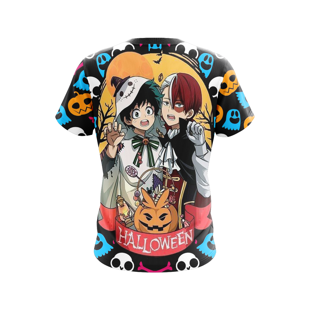 My Hero Academia - Deku and Todoroki Halloween Unisex 3D T-shirt