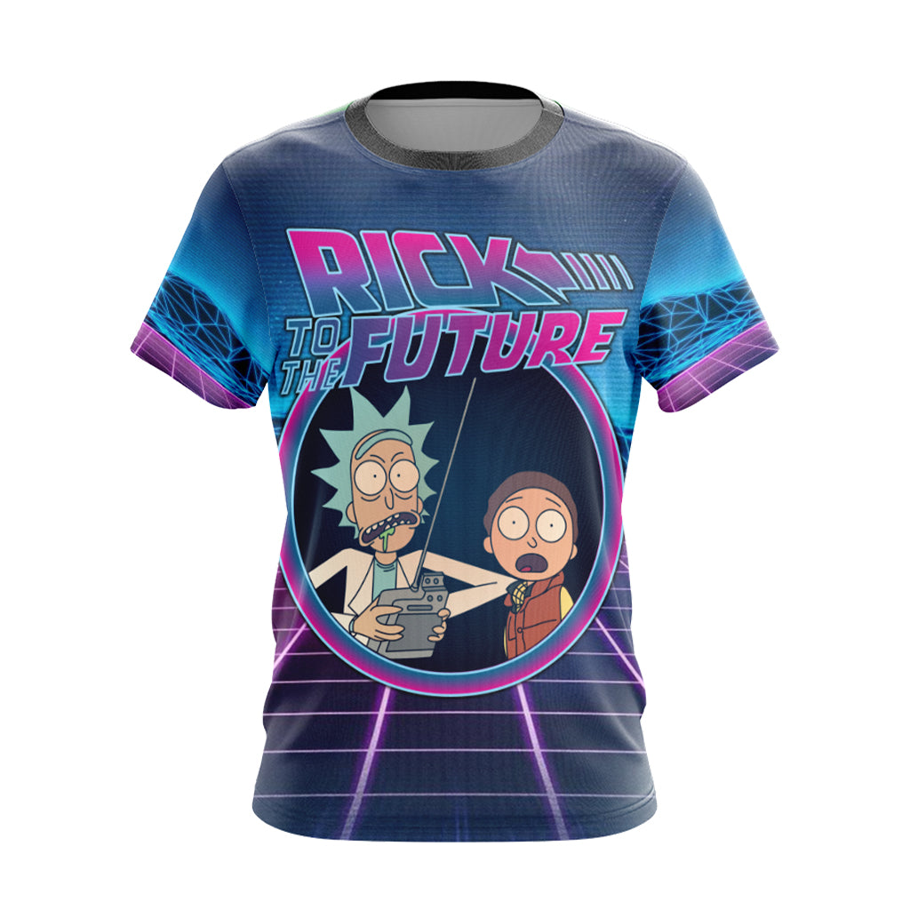 Back To The Future x Rick and Morty Unisex 3D T-shirt