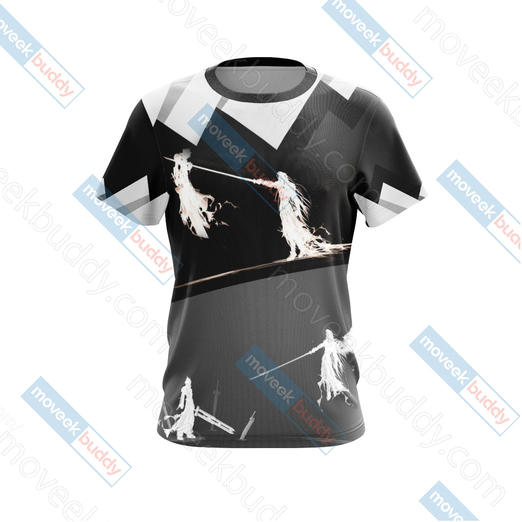 Final Fantasy 7 - Sephiroth v Cloud Unisex 3D T-shirt