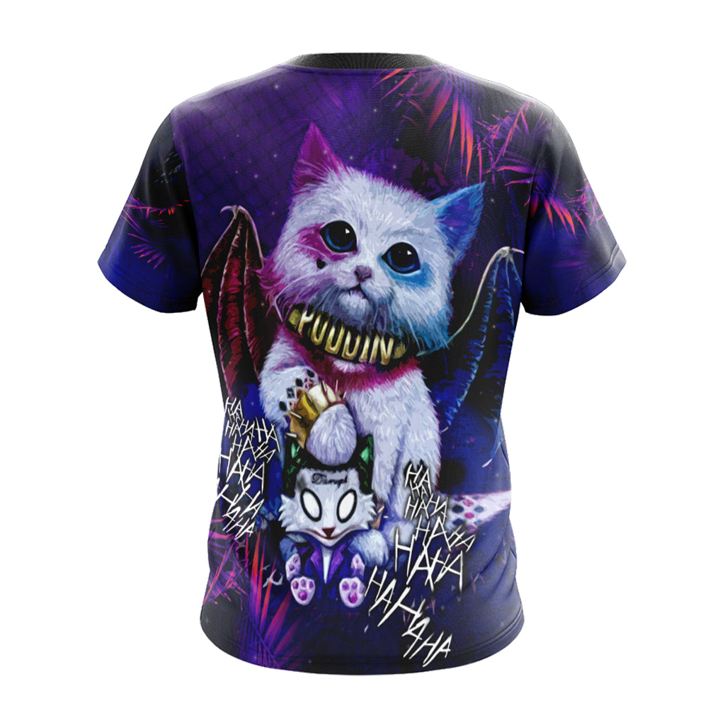 Harley Quinn Cute Cat Unisex 3D T-shirt Zip Hoodie