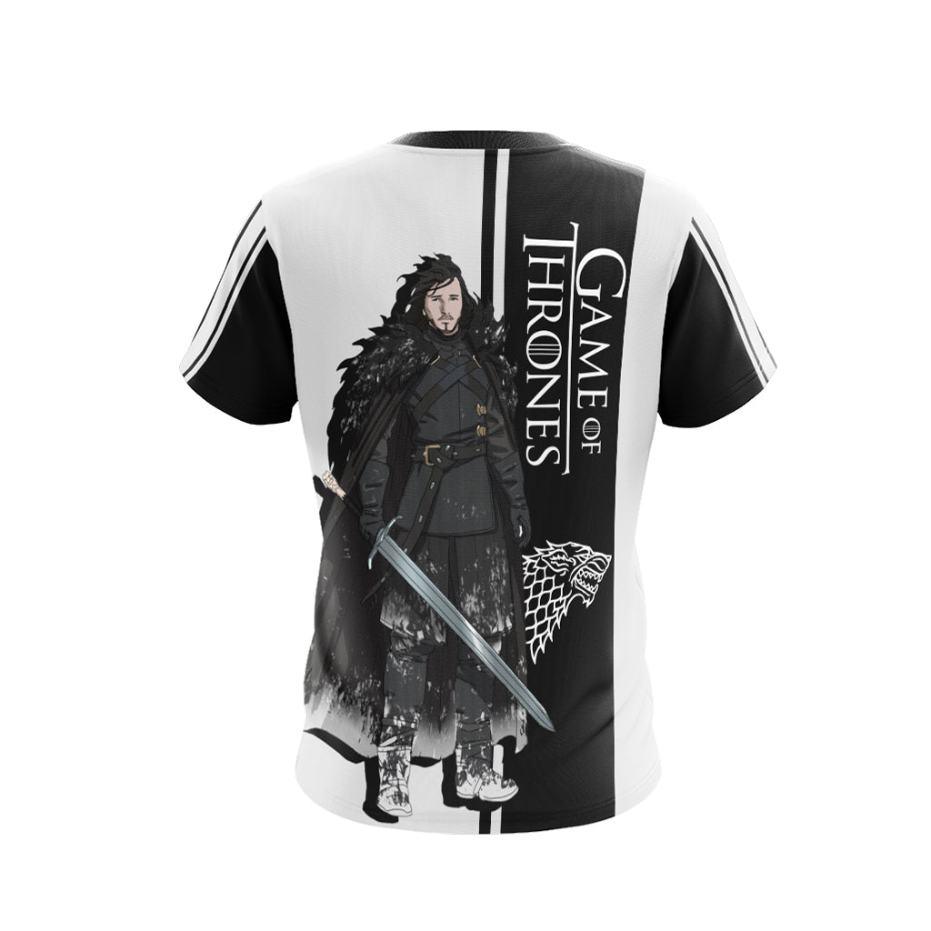 Game Of Thrones - Jon Snow Character Unisex 3D T-shirt