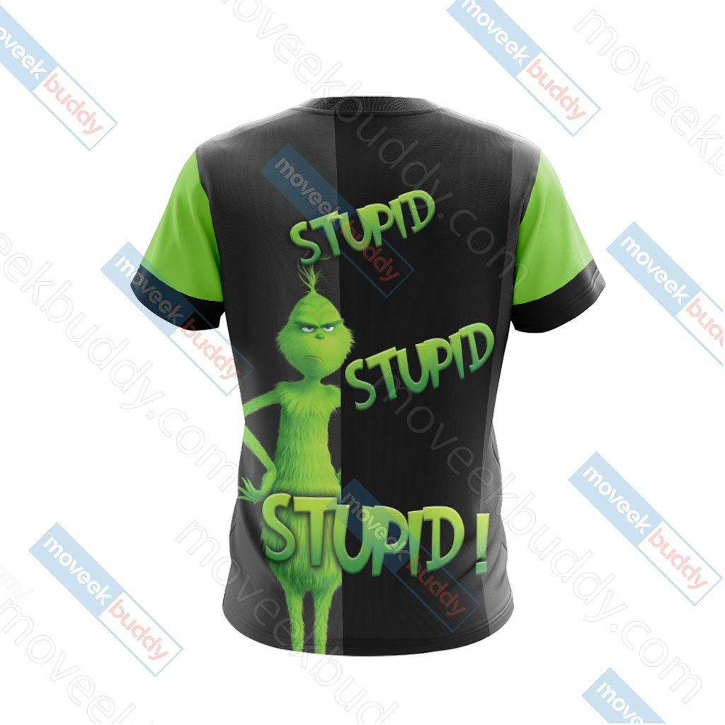 The Grinch "stupid, stupid, stupid!" Unisex 3D T-shirt