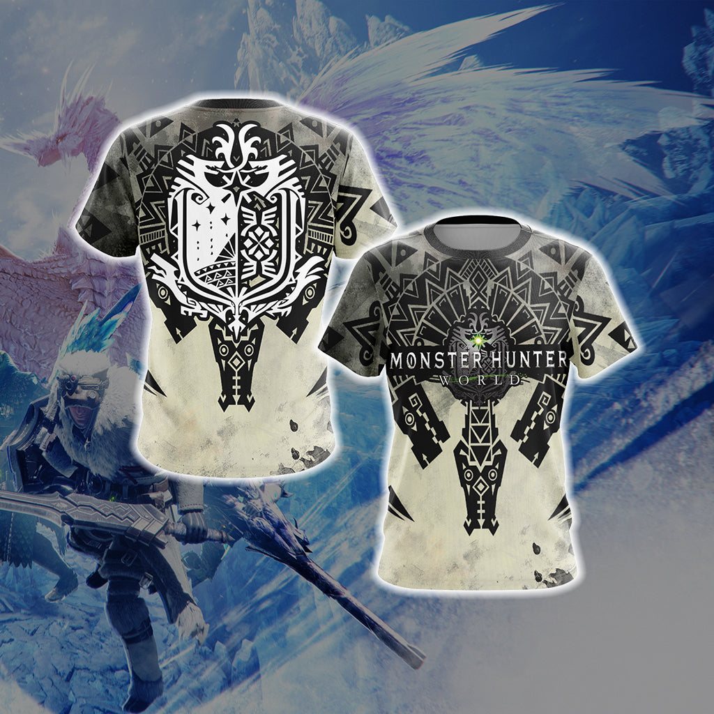 Monster Hunter World Logo Unisex 3D T-shirt