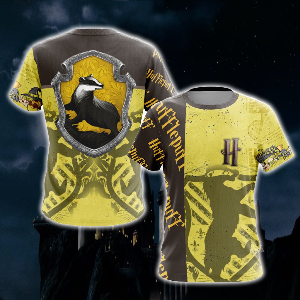 Hufflepuff House - Harry Potter Unisex 3D T-shirt