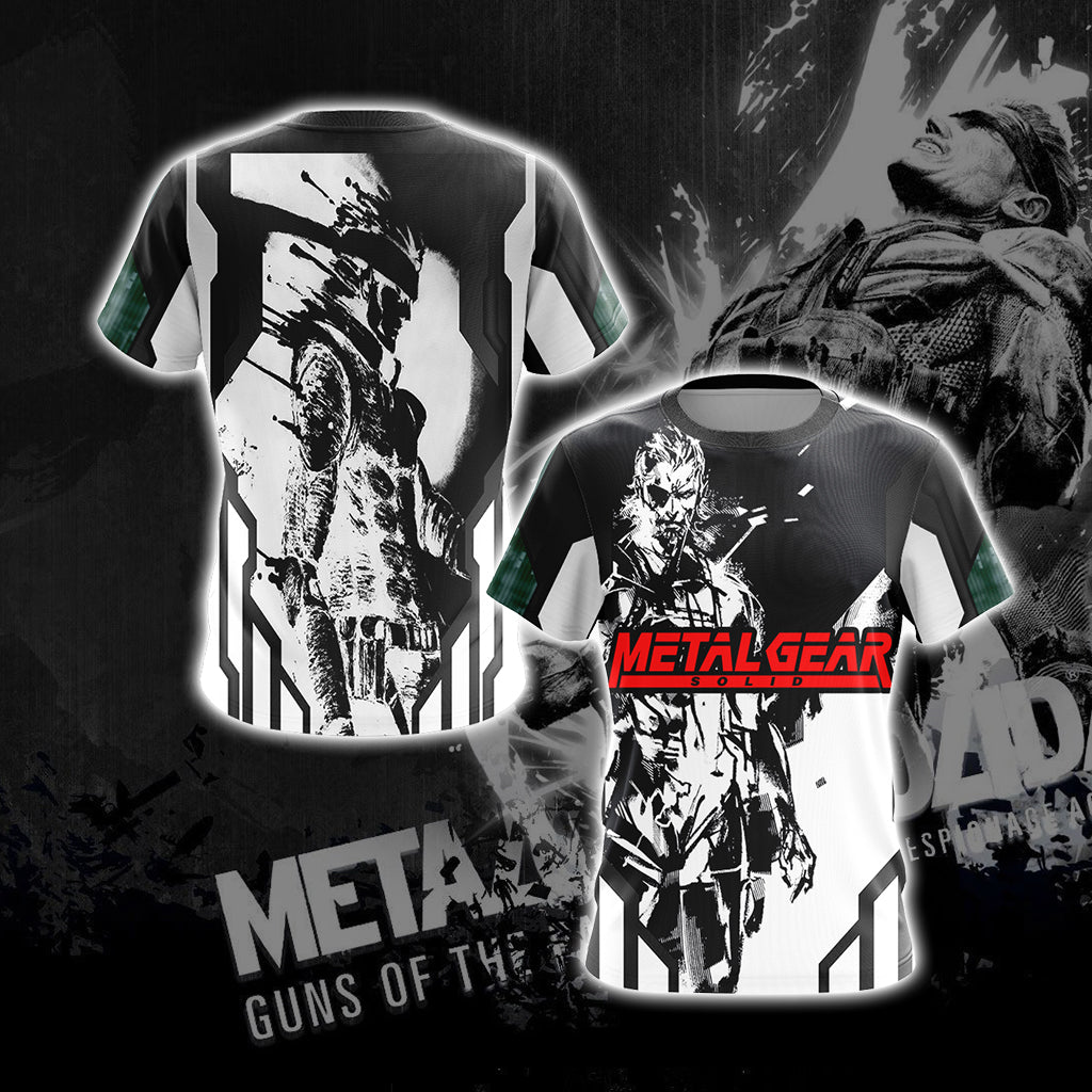 metal gear solid t shirt Metal Gear Solid New Look Unisex 3D T-shirt – MoveekBuddyShop