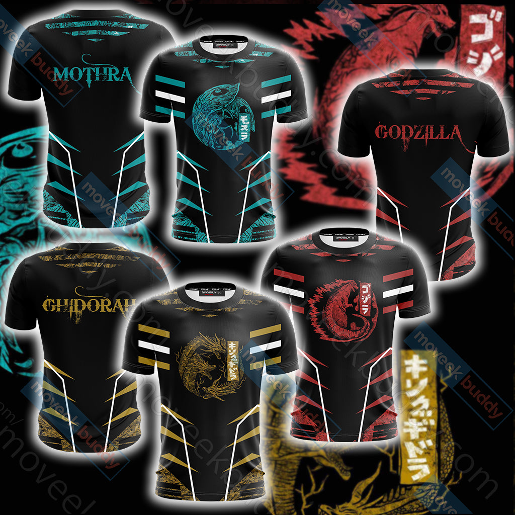 Godzilla - Ghidorah Unisex 3D T-shirt
