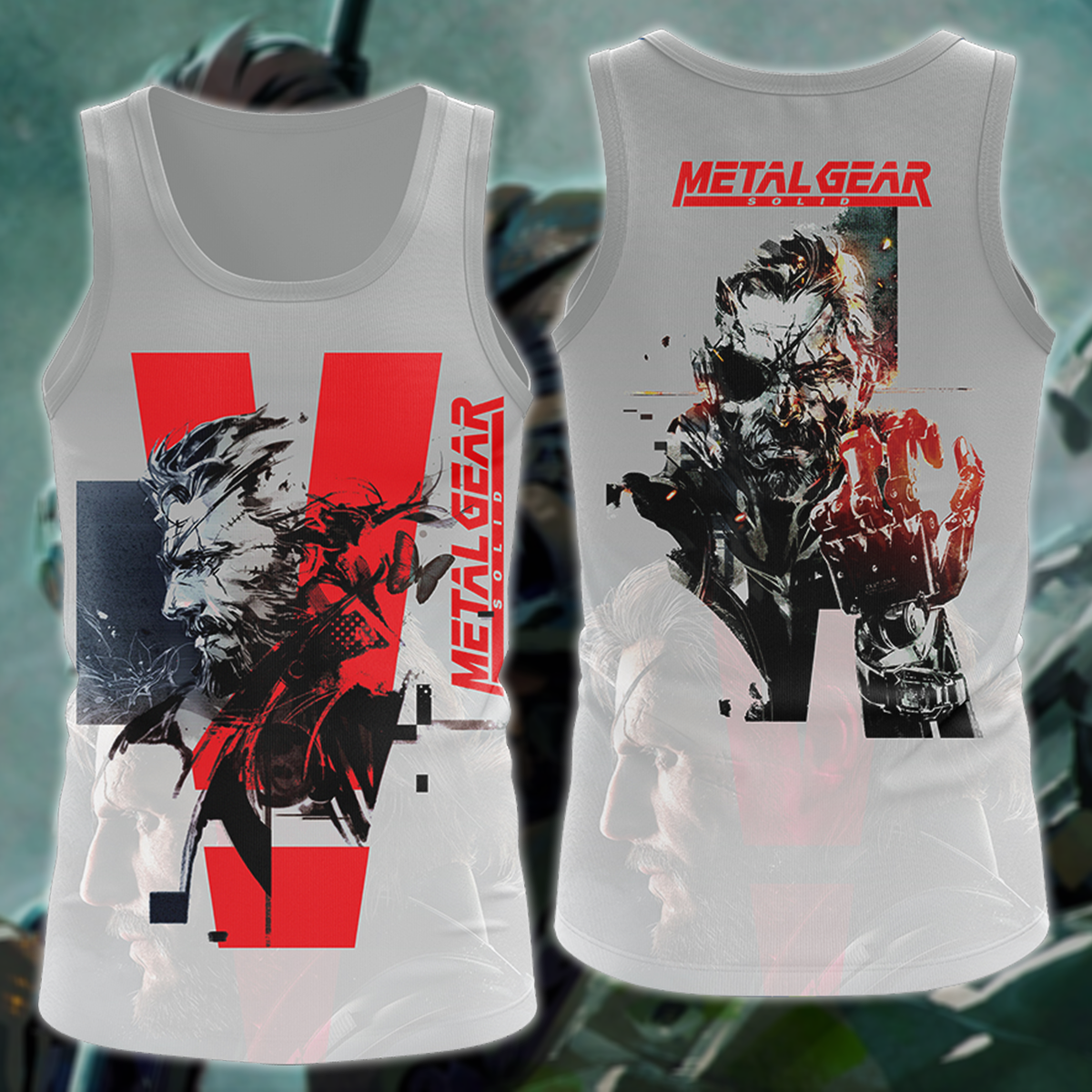Metal Gear Solid Video Game 3D All Over Print T-shirt Tank Top Zip Hoodie Pullover Hoodie Hawaiian Shirt Beach Shorts Jogger Tank Top S