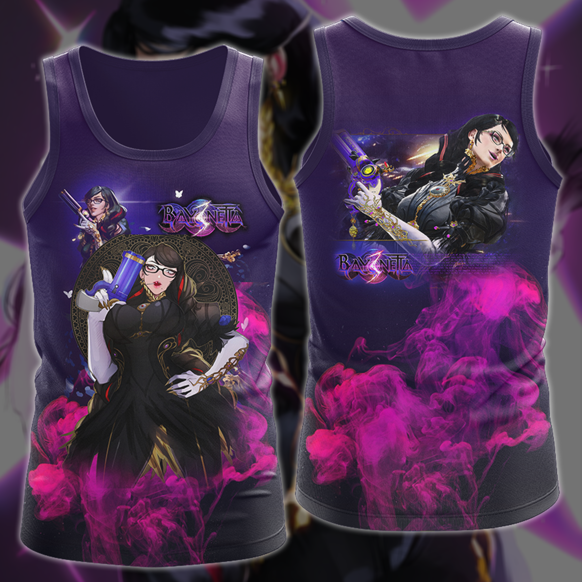 Bayonetta 3 Video Game 3D All Over Print T-shirt Tank Top Zip Hoodie Pullover Hoodie Hawaiian Shirt Beach Shorts Jogger Tank Top S