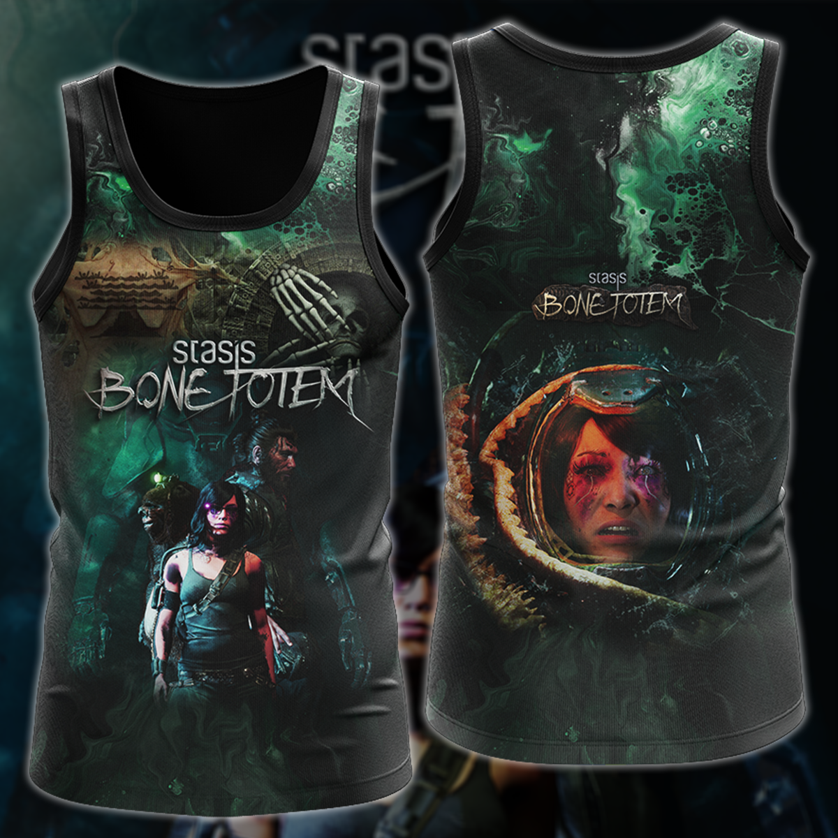Stasis: Bone Totem Video Game 3D All Over Printed T-shirt Tank Top Zip Hoodie Pullover Hoodie Hawaiian Shirt Beach Shorts Jogger Tank Top S