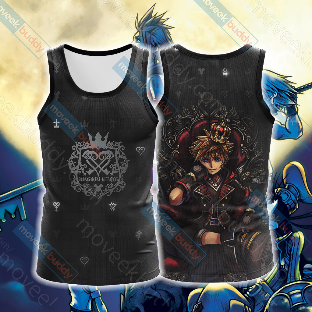Kingdom Hearts - Sora 3D T-shirt Tank Top Beach Shorts Tank Top S