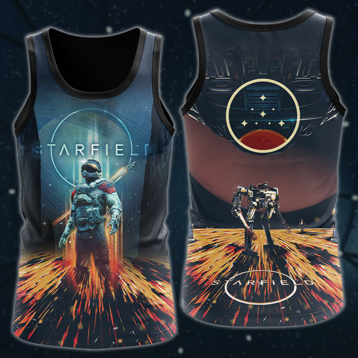 Starfield Video Game 3D All Over Printed T-shirt Tank Top Zip Hoodie Pullover Hoodie Hawaiian Shirt Beach Shorts Joggers Tank Top S