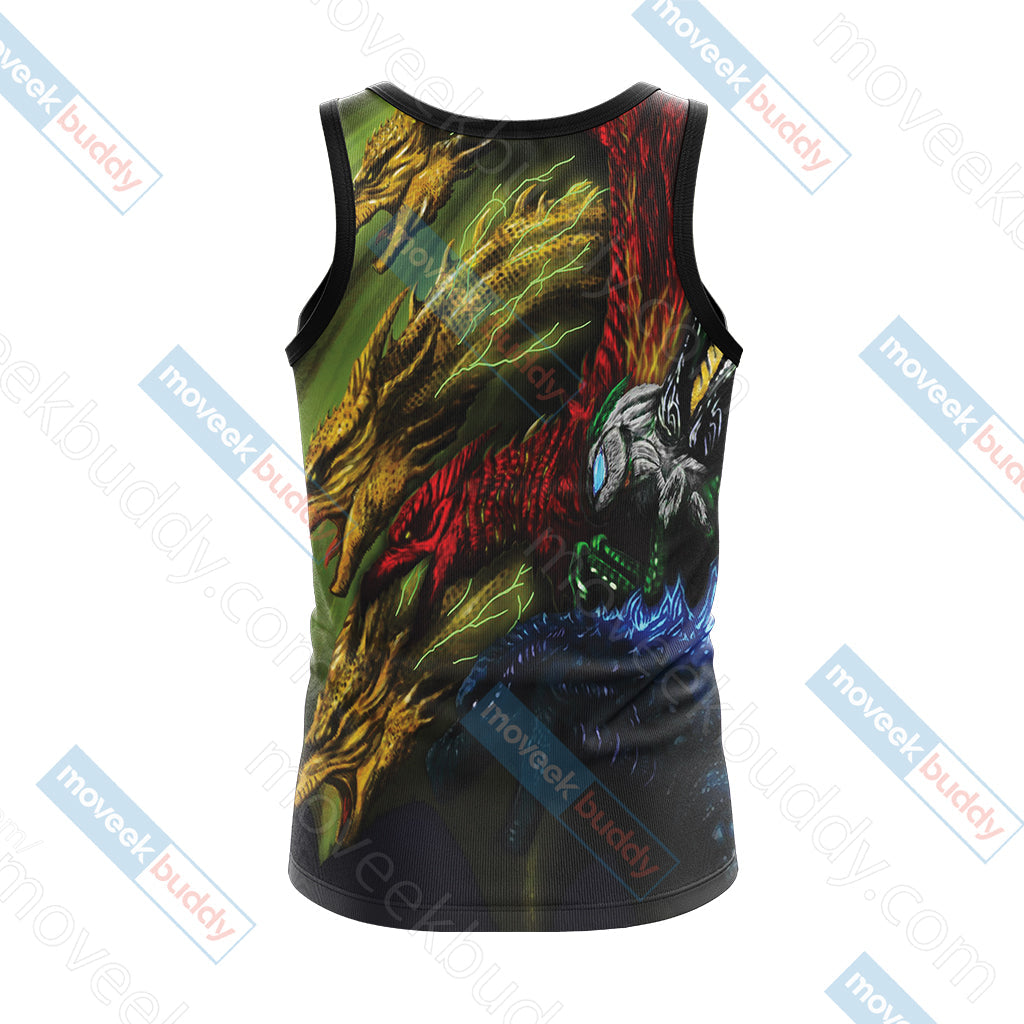 Godzilla King Of The Monsters New Unisex 3D T-shirt
