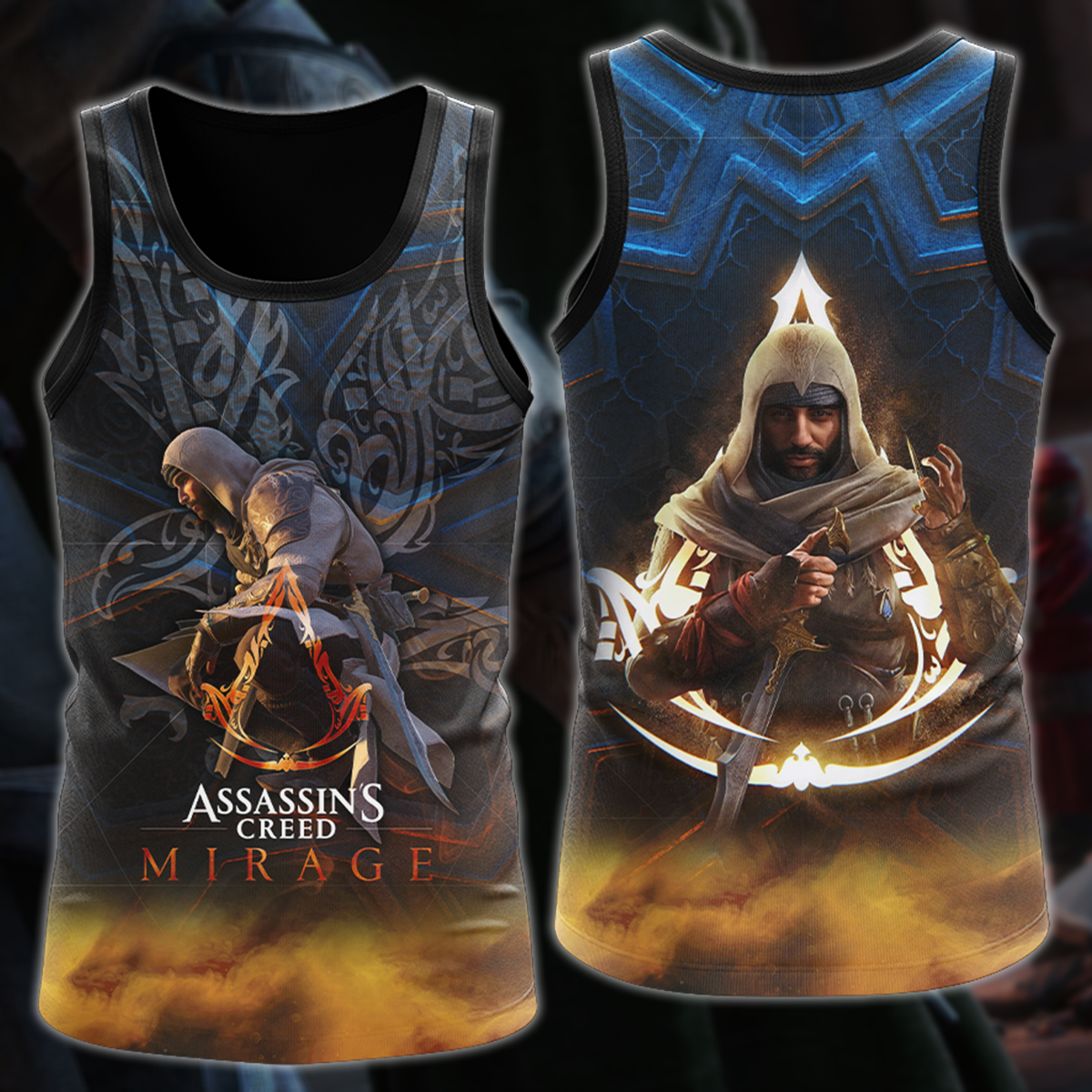 Assassin's Creed Mirage Video Game All Over Printed T-shirt Tank Top Zip Hoodie Pullover Hoodie Hawaiian Shirt Beach Shorts Joggers Tank Top S