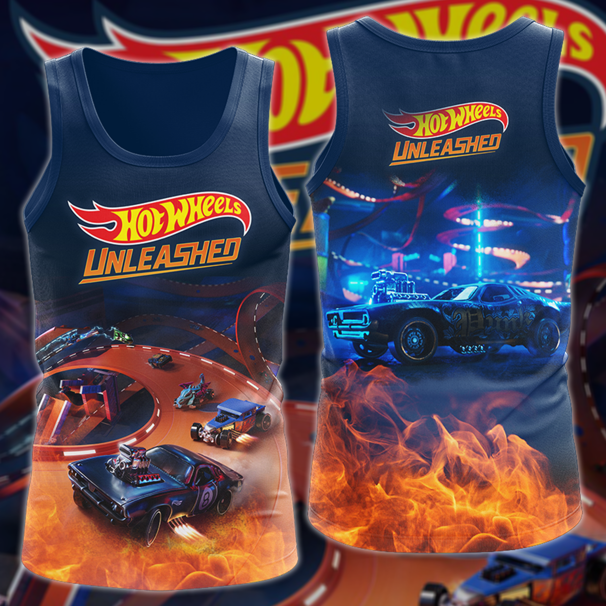 Hot Wheels Unleashed Video Game 3D All Over Print T-shirt Tank Top Zip Hoodie Pullover Hoodie Hawaiian Shirt Beach Shorts Jogger Tank Top S