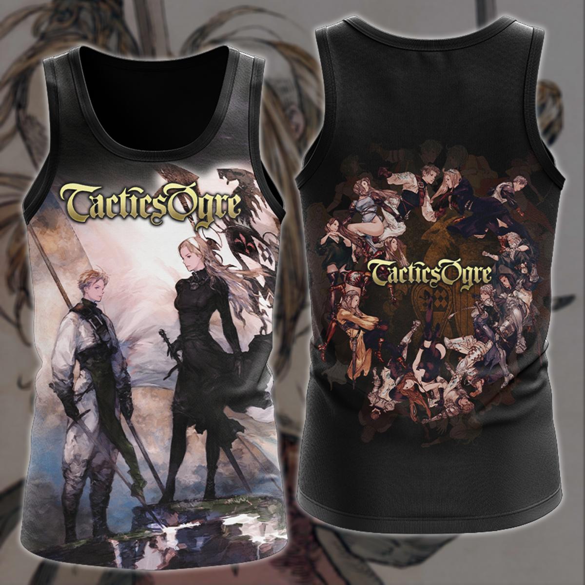 Tactics Ogre Video Game 3D All Over Printed T-shirt Tank Top Zip Hoodie Pullover Hoodie Hawaiian Shirt Beach Shorts Joggers Tank Top S