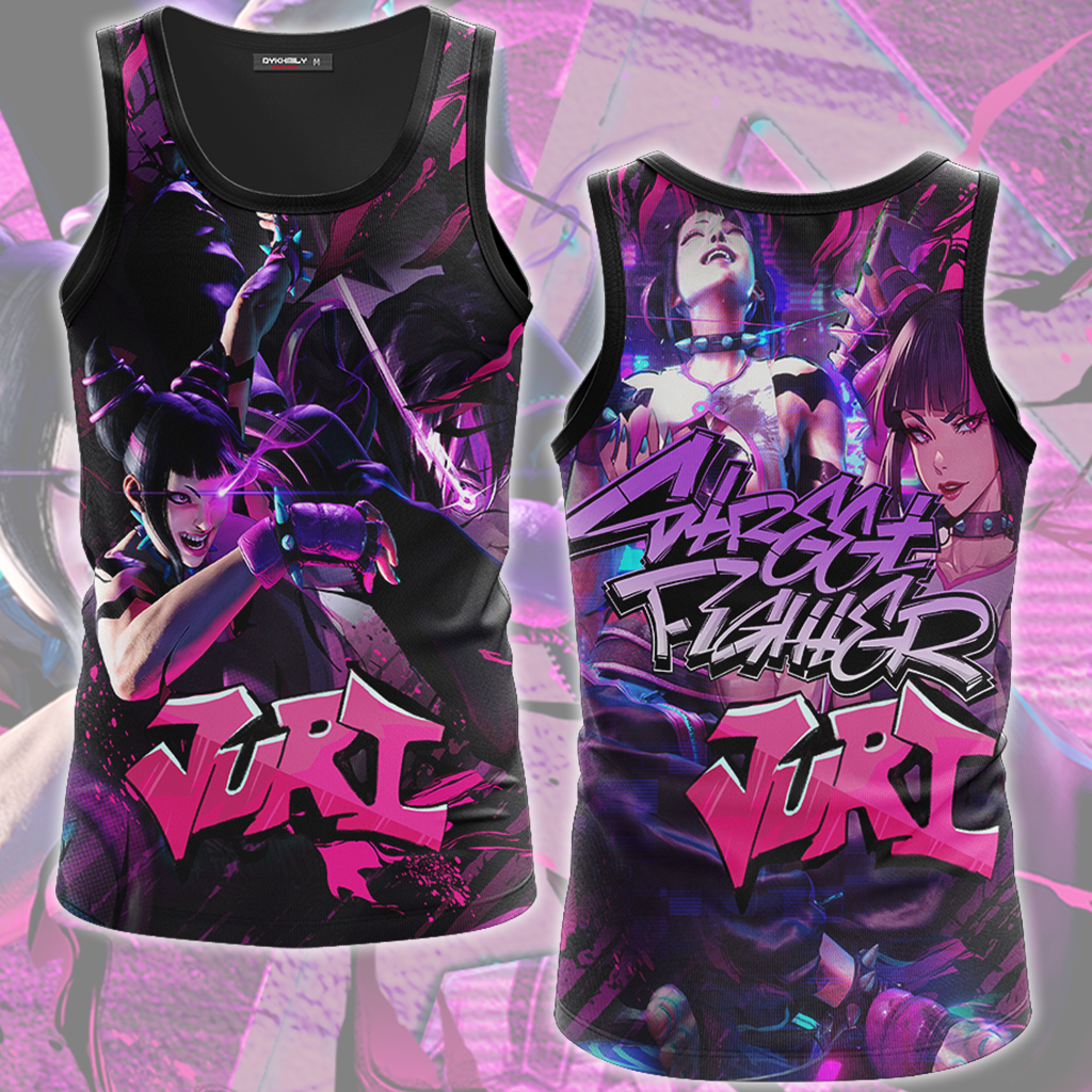 Street Fighter 6 Juri Video Game All Over Printed T-shirt Tank Top Zip Hoodie Pullover Hoodie Hawaiian Shirt Beach Shorts Joggers Tank Top S