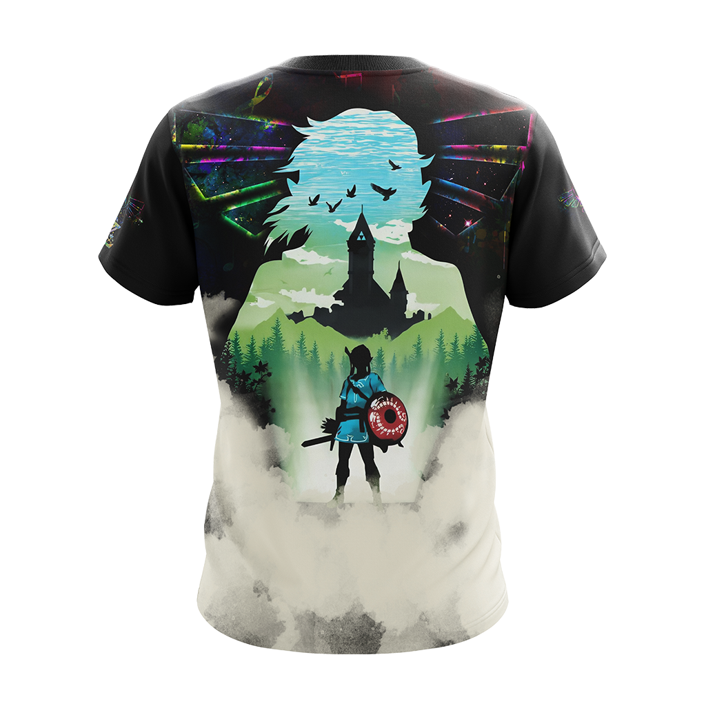 Link The Legend of Zelda All Over Print T-shirt Tank Top Zip Hoodie Pullover Hoodie