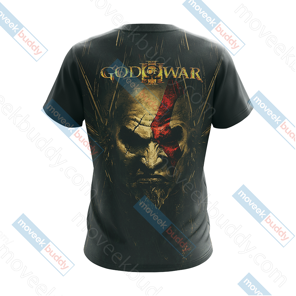 God Of War 3 Kratos Unisex 3D T-shirt