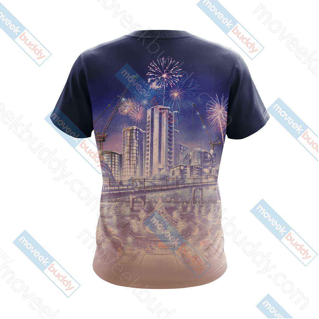 Cities: Skylines Unisex 3D T-shirt