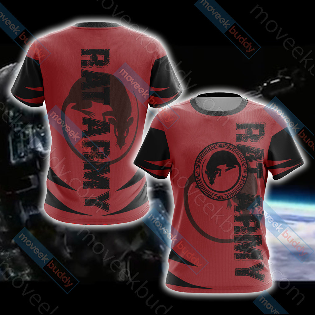 Ender's Game - Battle School Army - Rat Army Unisex 3D T-shirt