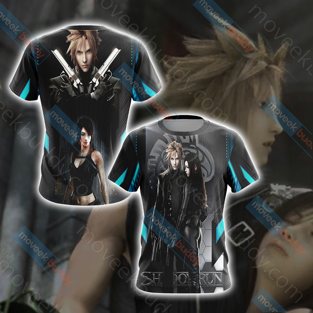 Final Fantasy - Cloud and Tifa Unisex 3D T-shirt