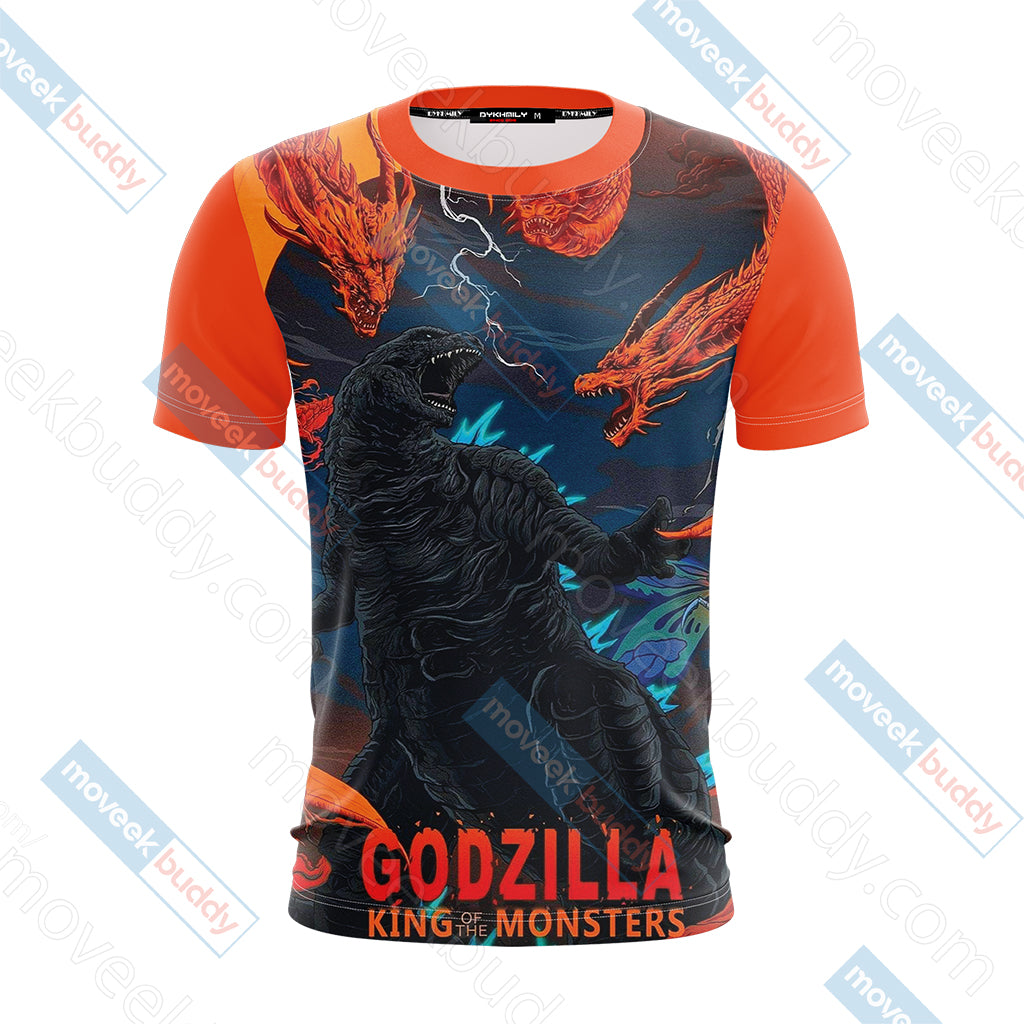 Godzilla King Of The Monsters Unisex 3D T-shirt