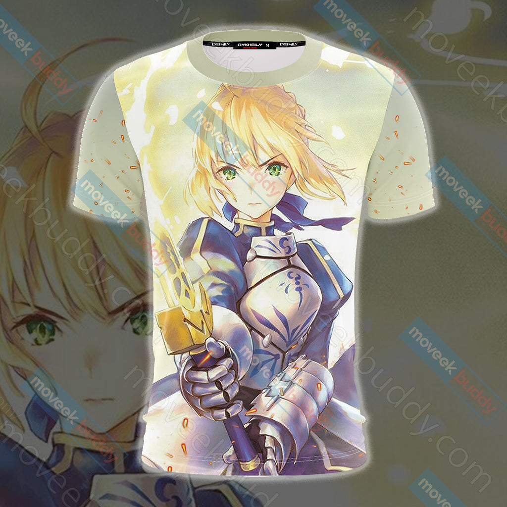 Fate/Stay Night Saber (Artoria Pendragon) Unisex 3D T-shirt