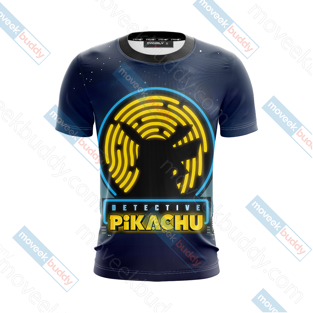 Pokemon Detective Pikachu Unisex 3D T-shirt