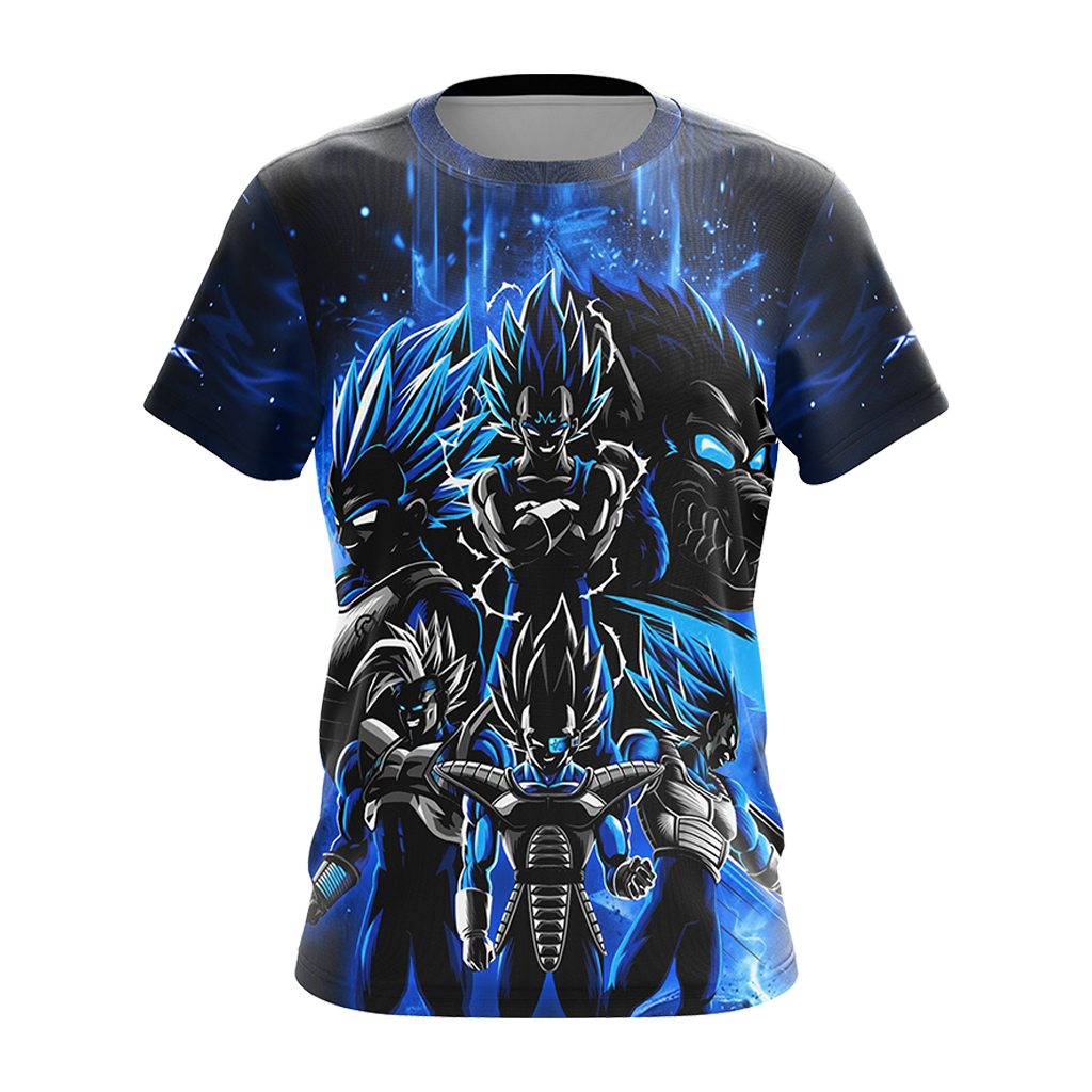Dragon Ball Vegeta Unisex 3D T-shirt Zip Hoodie