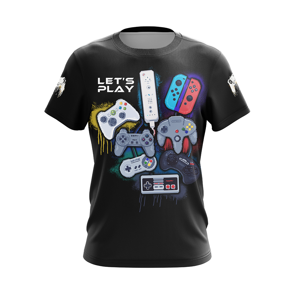 Game Controller Cool Player Unisex 3D T-shirt Zip Hoodie