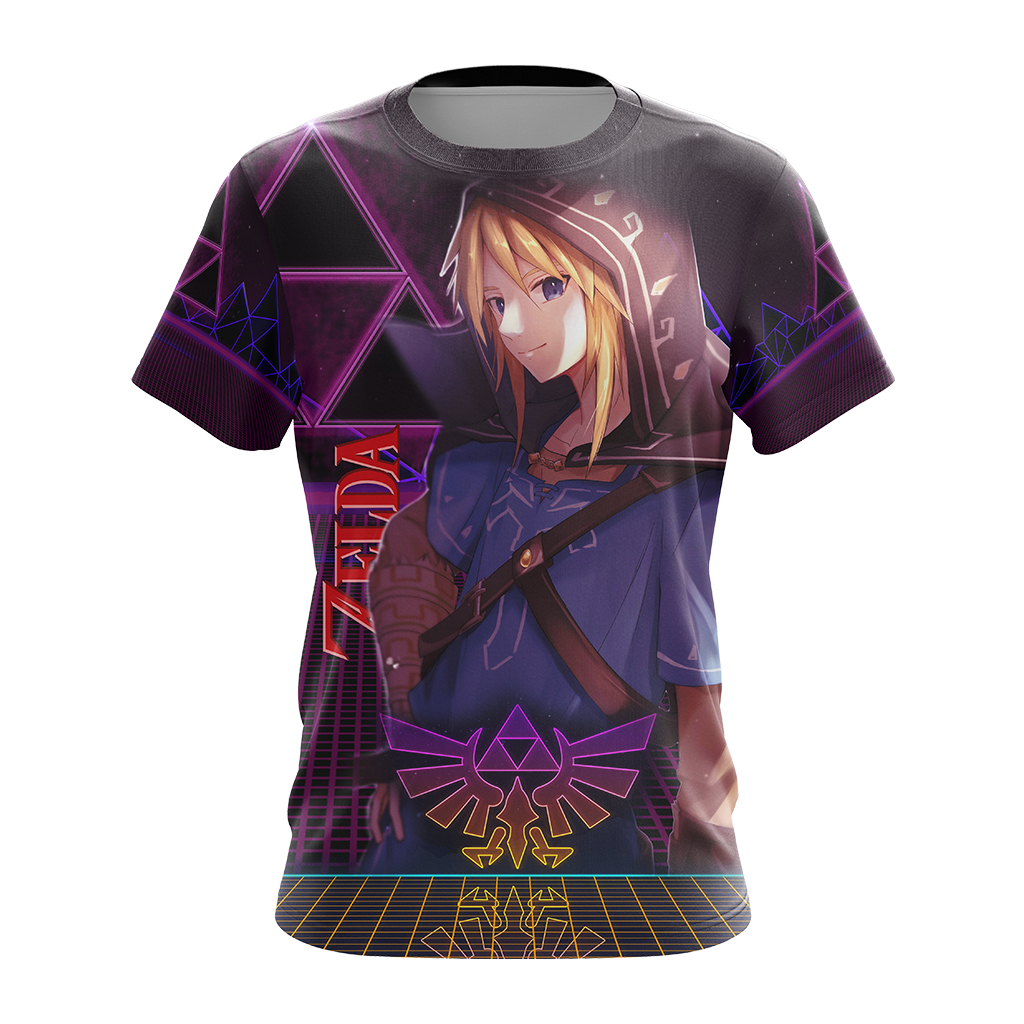 The legend of Zelda All Over Print T-shirt Zip Hoodie Pullover Hoodie